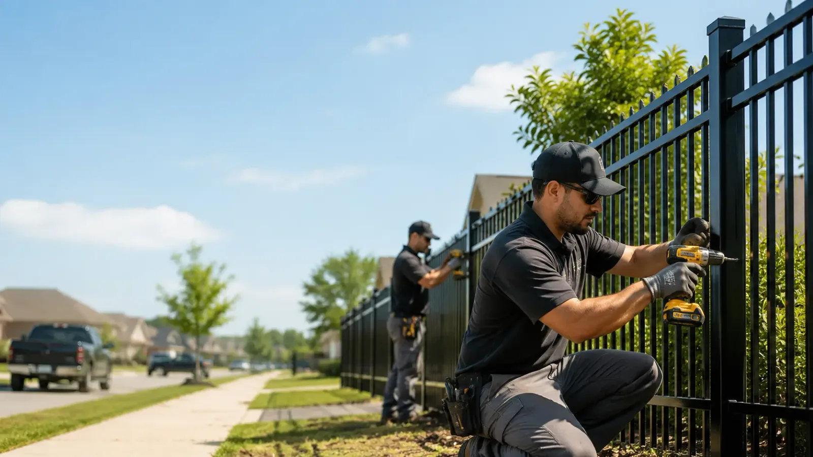 Metal Fence Installation in Drums, PA